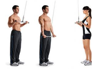 Упражнения для трехглавой мышцы плеча